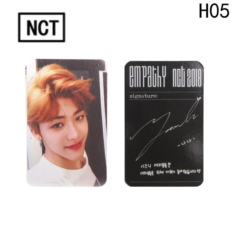 Новое поступление К-поп NCT U 127 карты многоцветная версия эмпатия бумага самодельная фото карта автограф Фотокарта