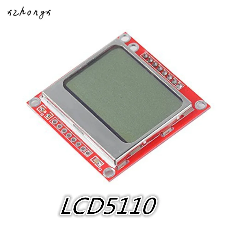 

5110 liquid crystal LCD5110 monochrome LCD module 48 * 84 sent the pin And also for game consoles