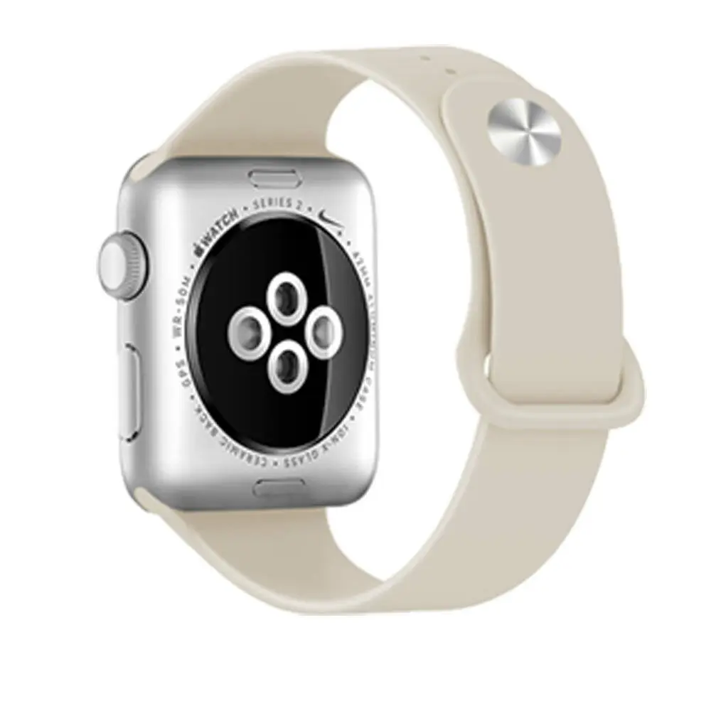 38mm Замена силиконовый спортивный ремешок Ремешок для Apple Watch 38 мм 42 мм iWatch Маленький Горячий - Цвет: 38mm