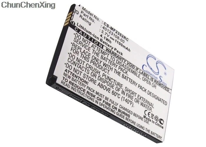 Аккумулятор Cameron Sino 1100 мАч для беспроводного мобильного телефона Bell/Novatel MiFi 2372