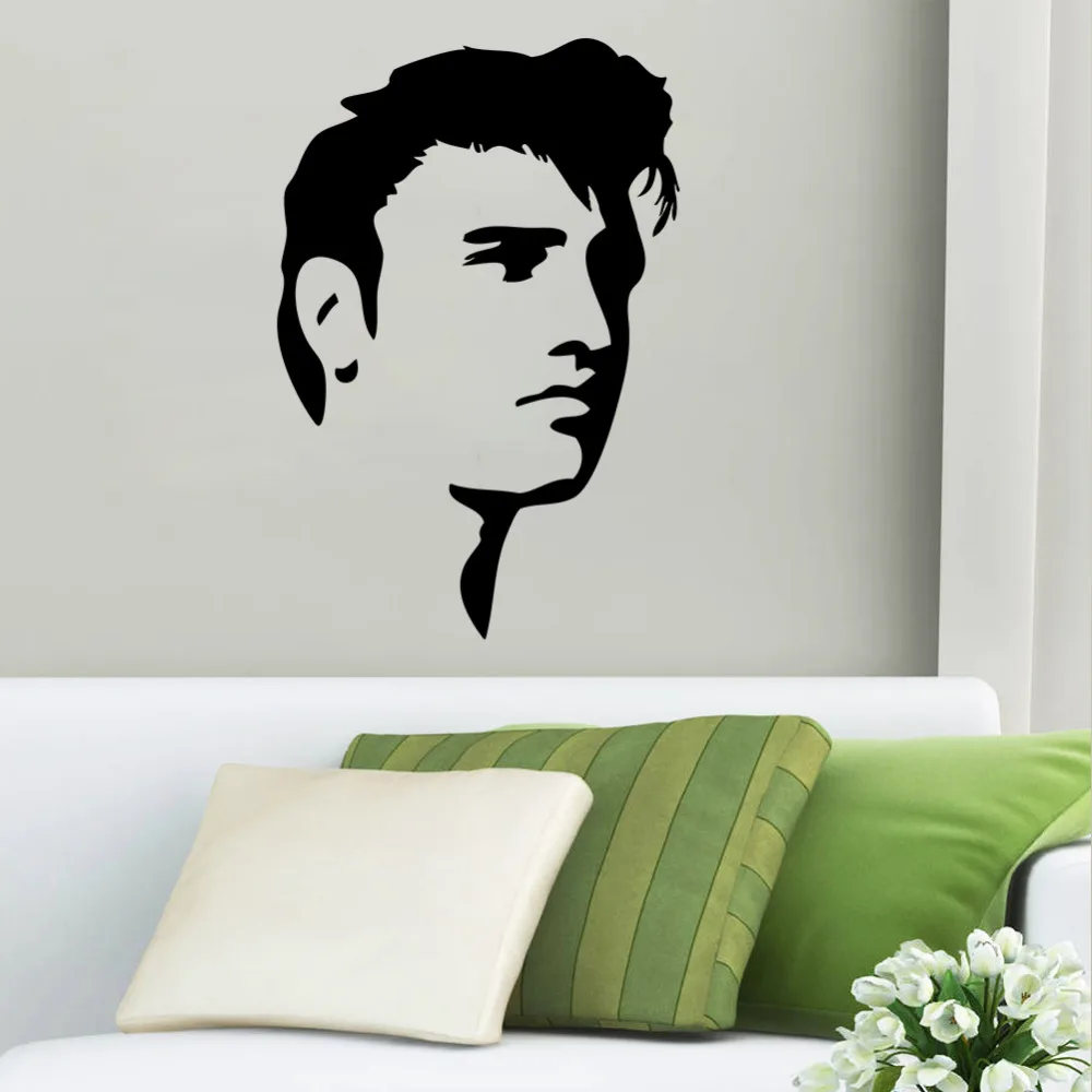 Бесплатная доставка современные настенные виниловые наклейки Elvis Presley домашний