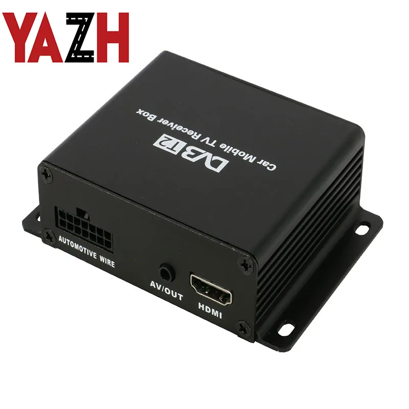 Автомобильный DVB-T2(2 антенны) цифровой ТВ приемник коробка для России Италия аналоговый тюнер высокая скорость 120 км/ч приемник сигнала для автомобильного монитора