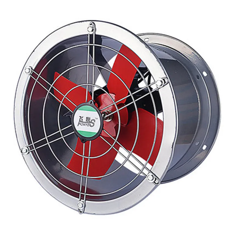 

220 В 80 Вт промышленный вентилятор вытяжной вентилятор цилиндрический вентилятор 10 дюймов кухонный завод мотор из чистой меди двойной шарик...