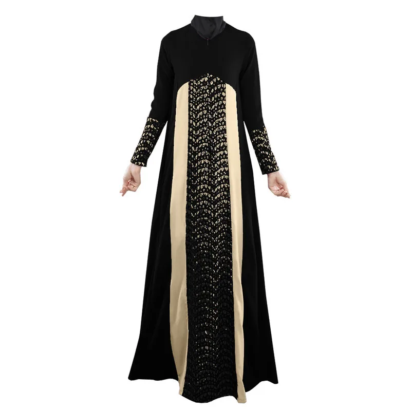 Элегантные мусульманские Абаи платье с кружевом и вышивкой длинный халат кимоно