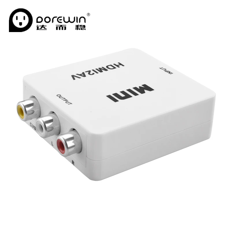 Dorewin HDMI К AV RCA конвертер к av адаптер Android ТВ Smart Box ноутбука Chromecast для 1080 P 720 480 NTSC/PAL