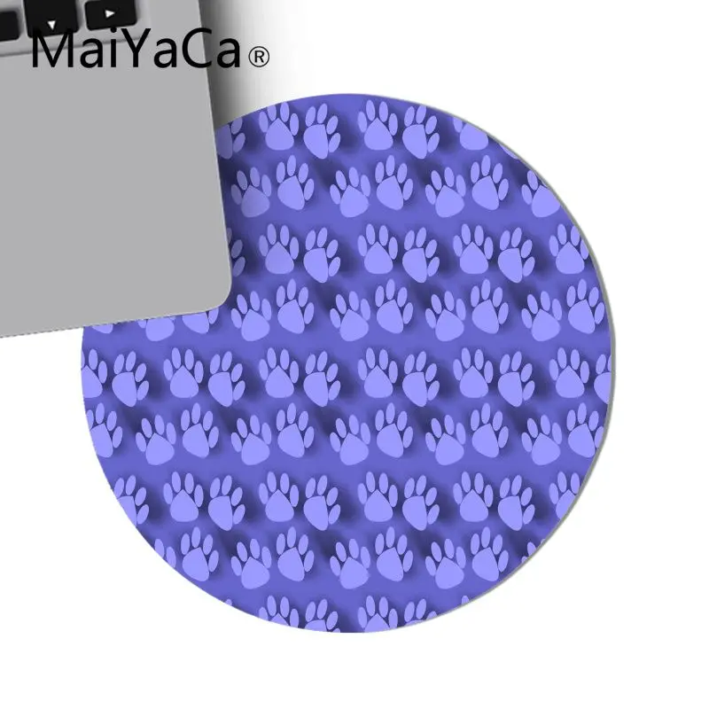 Красивое аниме maiyaca милые кошки лапы шаблон Ноутбук круглые Игровые мыши коврик для мыши уникальный настольный коврик ПК компьютерный игровой коврик для мыши