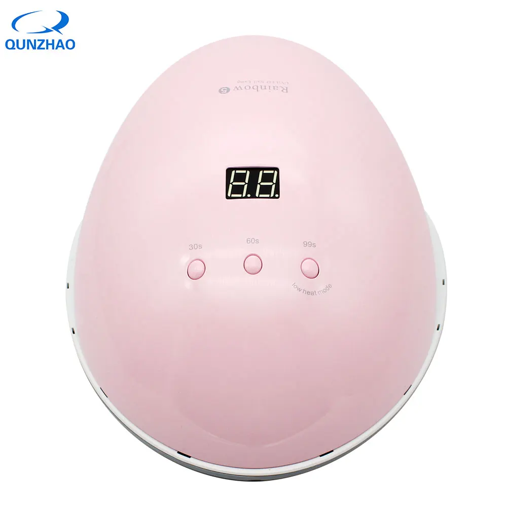Розовый Rainbow5 Beauty 48 Вт Сушилка для ногтей 365 + 405нм УФ светодиодная лампа гель лака