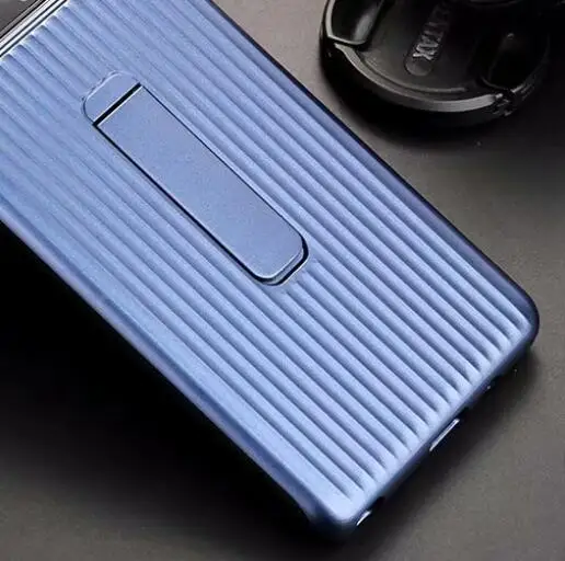 Защитный с выдвижной ножкой чехол для samsung Galaxy S10 S10 Plus - Цвет: blue