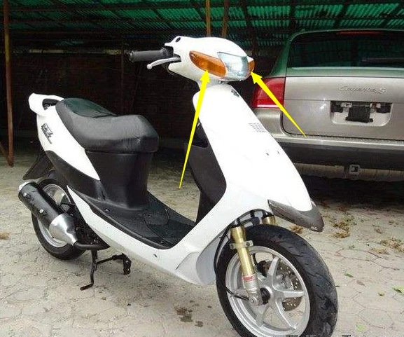 Передняя Поворотная лампа для мотоцикла и скутера Suzuki Let's ZZ CA1PA передняя крышка