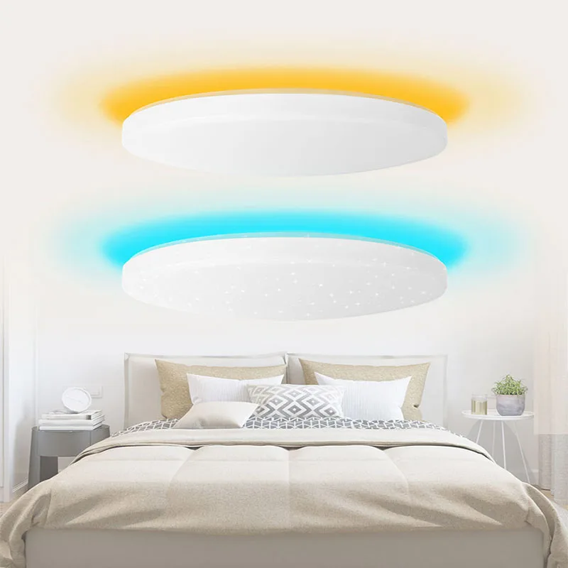 Xiaomi Yeelight Led ceiling Pro 650 мм RGB 50 Вт Mi home управление приложением Google для amazon Echo xiaomi