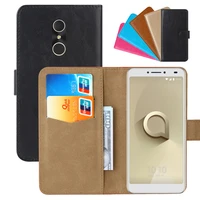 luxury wallet case for alcatel a3 plus 5011a pu leather retro flip cover magnetic fashion cases strap