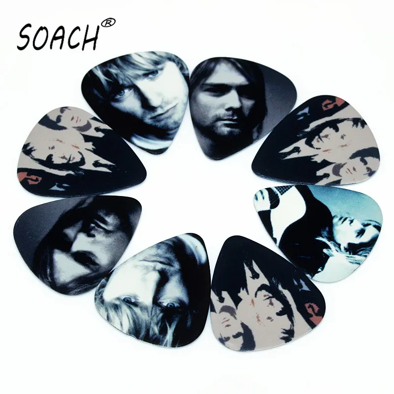 

SOACH 50PCS 1.0mm high quality guitar picks two side pick ukulele guitar picks earrings Mix picks guitar