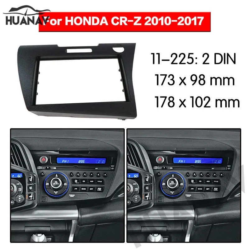 HUANAV автомобильный Радио стерео palyer установки адаптер фасции для 2010 2017 Honda CRZ 2DIN (LHD)