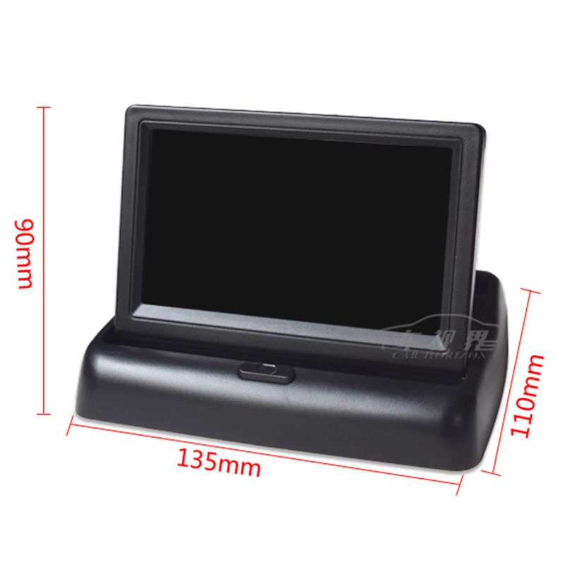 Автомобильный монитор 4 3 дюймов TFT lcd автомобильные мониторы заднего вида 480x240