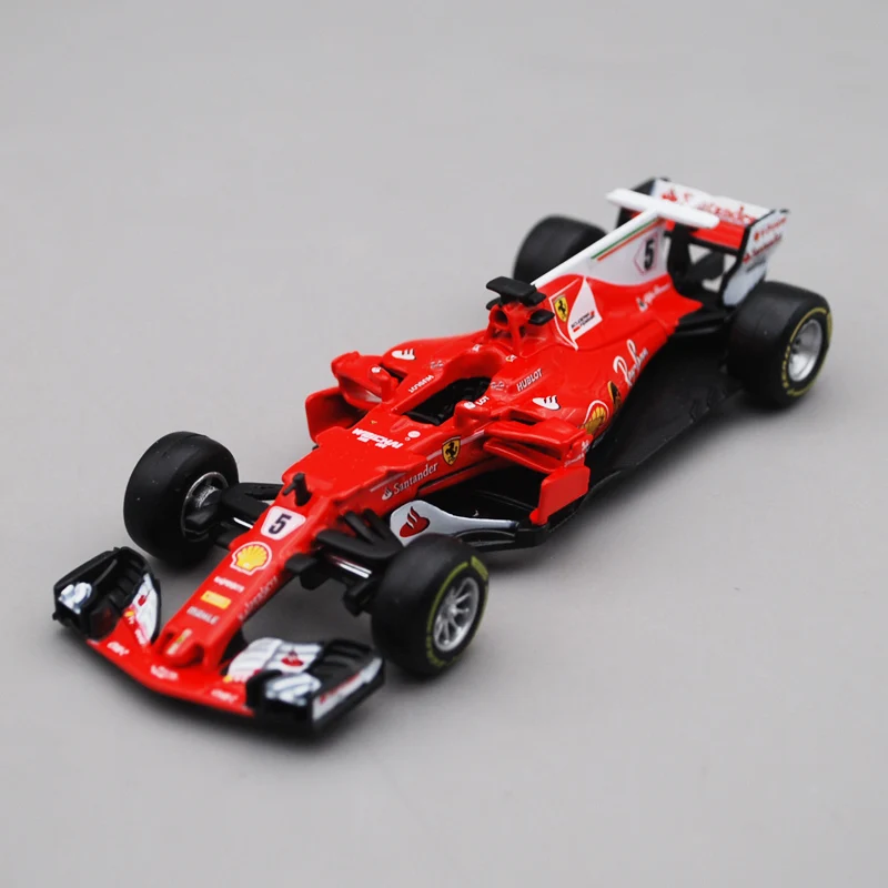 Модель гоночного автомобиля Bimei Gao 1:43 SF70 H F1 модель KIMI 7 Vettel 5 для Ferrari|Статуэтки и