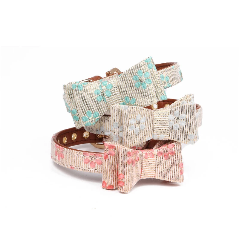 

Симпатичные с цветочным принтом Домашние животные собака/кошки воротник из мягкой искусственной кожи Регулируемый Малый/средних собак гал...