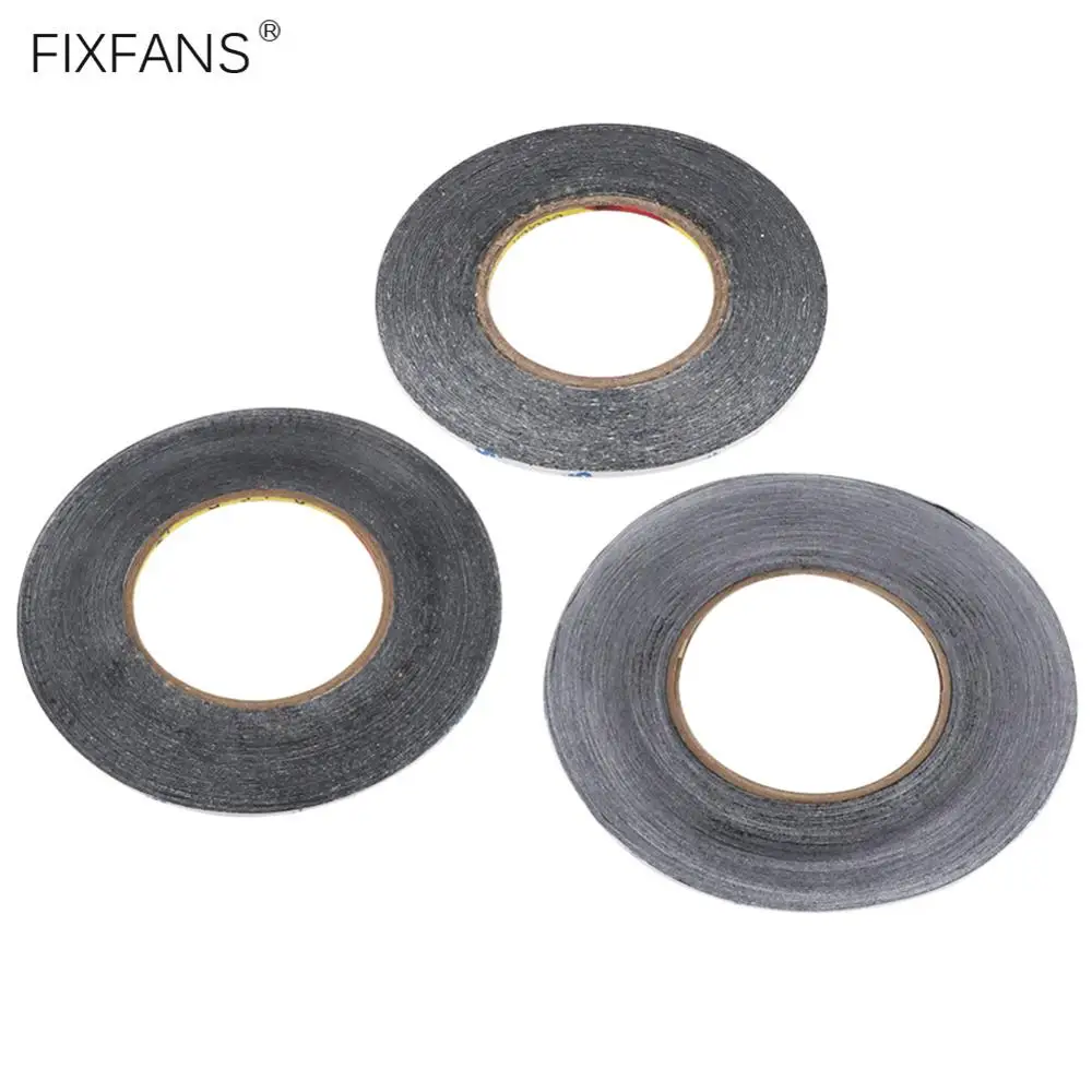 

FIXFANS 1mm 2mm 3mm Black Thin Double Sided Adhesive Sticker Tape for iPhone iPad Cell Phone LCD Screen Battery Repair Tape