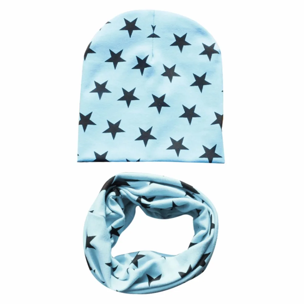 Мягкая хлопковая шапка для маленьких мальчиков и девочек шарф детская сезон