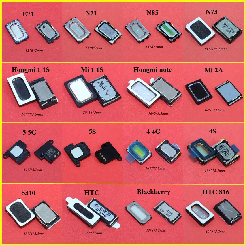 16 моделей динамиков для Iphone 4 4s 5 5s Xiaomi 1 1S 2A Hongmi Note Nokia E71 N71 N73 N85 HTC 816|htc earpiece|nokia earpiecen73