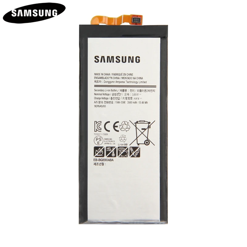 Аккумулятор EB-BG890ABA для samsung Galaxy S6 Active G890A G870A 3500 мАч подлинный аккумулятор для телефона