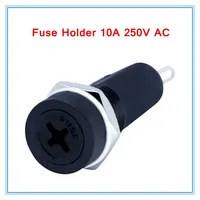 100pcs/lot 5*20mm Glass Fuse Holders, Insurance tube socket fuse holder for 5*20 insurance Panel Mount Fuse Holder,10A 250V AC.