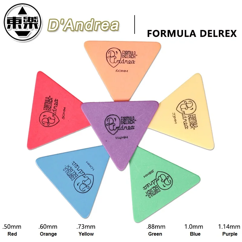 Большой треугольный медиатор для гитары Delrex D355 сделанный в США|triangle guitar|picks