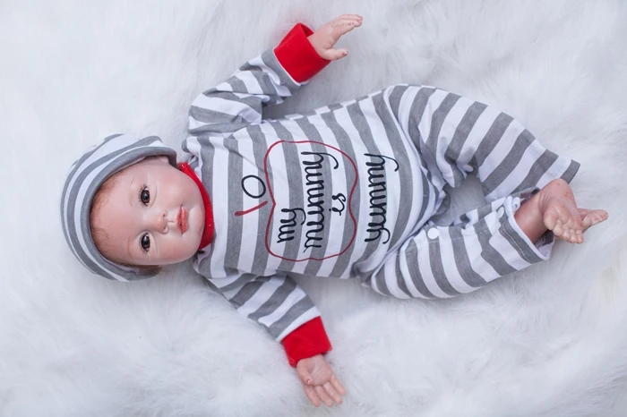 

Sudoll около 20 "Reborn Мягкая силиконовая виниловая кукла ручной работы, Реалистичная новорожденная кукла с большими глазами BB
