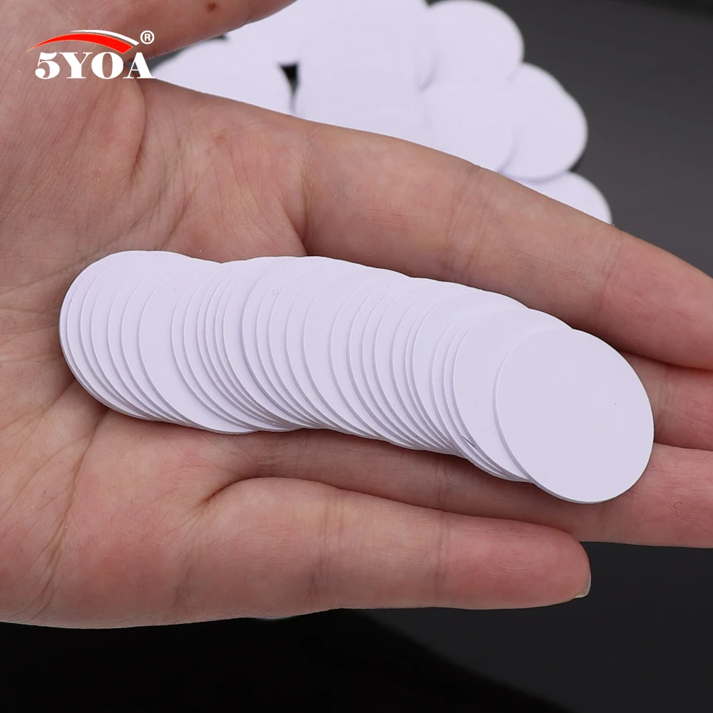 100 шт./лот Ntag215 NFC бирка ключевые бирки маркер патруль Метка RFID Метка Мини NFC телефонная карта переключатель Ntag 215 умный кольцевой чип