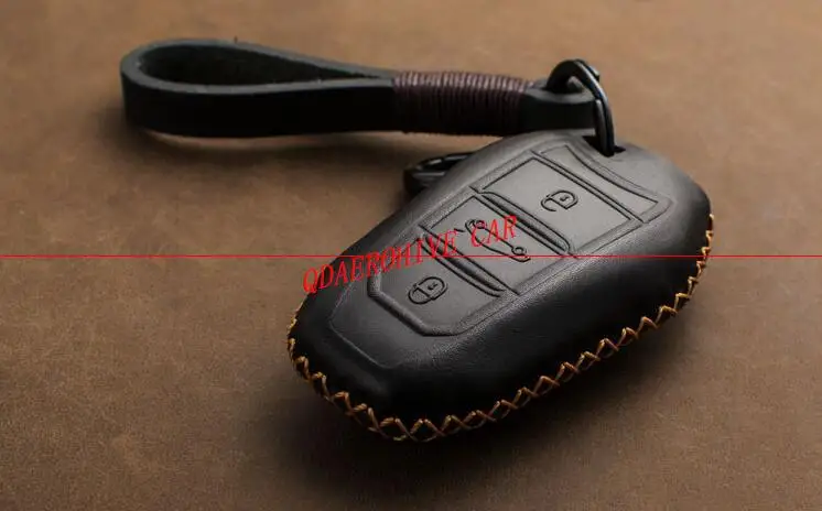 QDAEROHIVE чехол для ключей из натуральной кожи peugeot 308S 408 5008 3008 4008 301 508 | Автомобили и