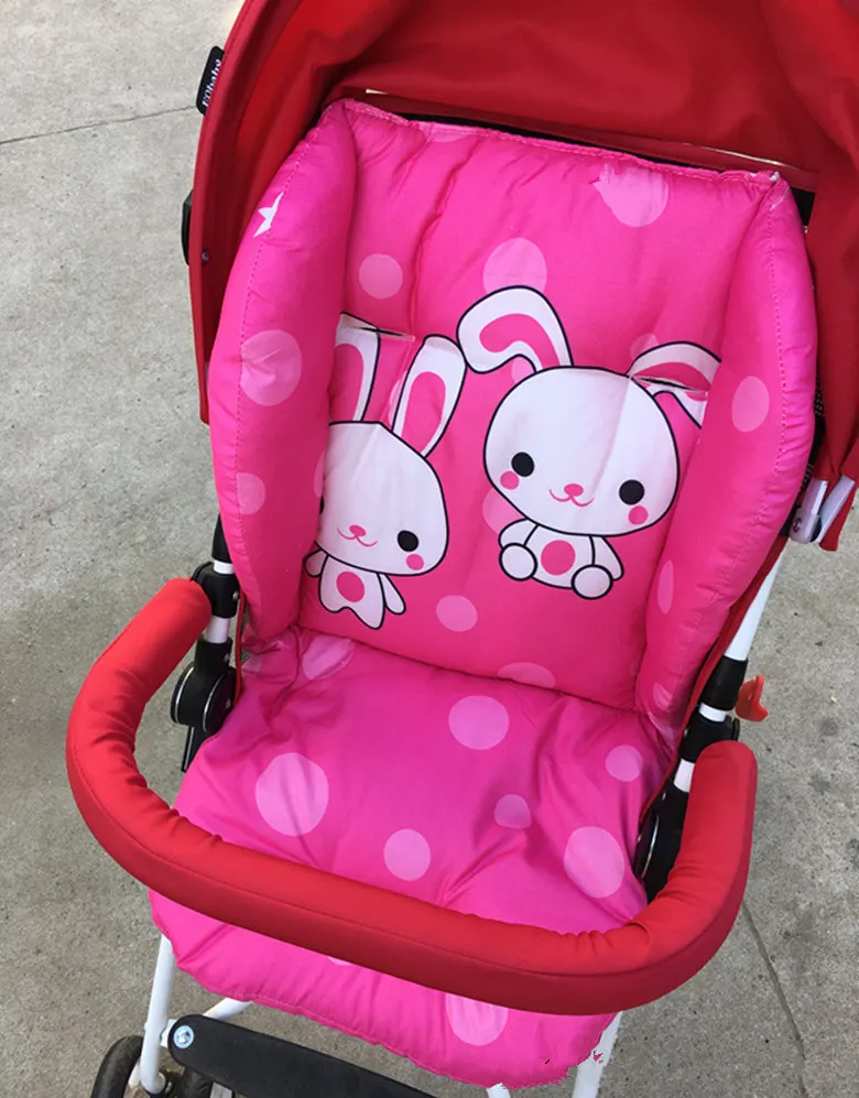 pink Детские коляски Подушка к обеденному стулу стульчик для кормления сиденье для кресла-коляски крышка коврик Детская Пеленка-подкладка из хлопка матрас для коляски Аксессуары для колясок - Цвет: pink