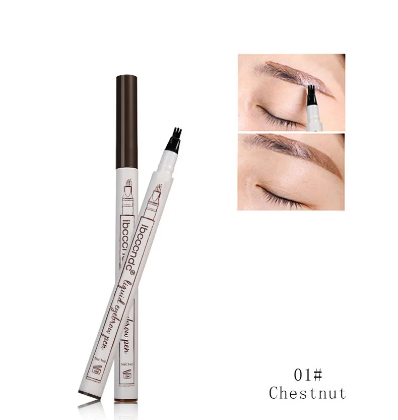 New 2018 Eye Brow Waterproof Black Brown Eyebrow Gel Tint Pigment Natural Cosmetics 3 Heads Tattoo Tinting Pencil cilios | Красота и