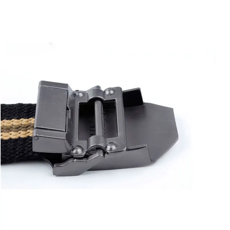 2017 новый Горячий Тигр Логотип Автоматическая Пряжка Холст Пояса мужские Тканые