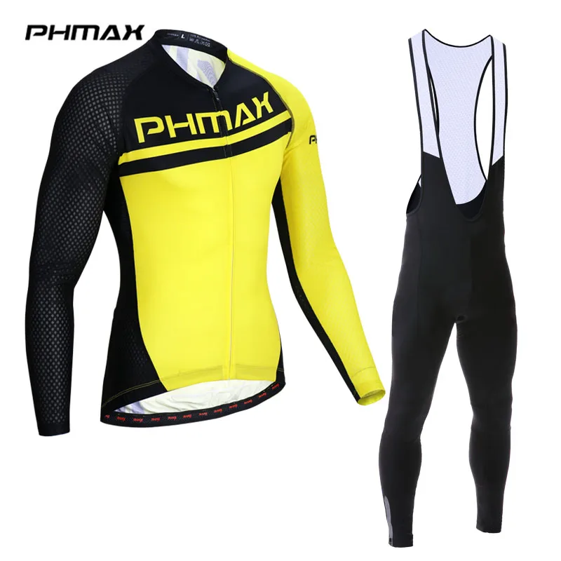 Комплект велосипедной одежды PHMAX одежда для велоспорта с длинным рукавом дышащая