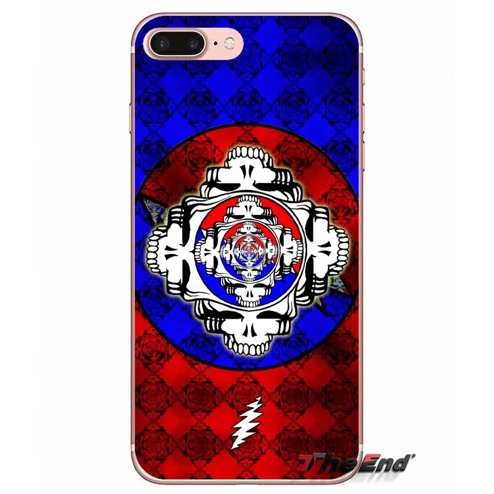 Музыкальная группа Grateful Dead чехол для телефона iPhone X 4 4S 5 5S 5C SE 6 6S 7 8 Plus Samsung Galaxy J1 J3 J5
