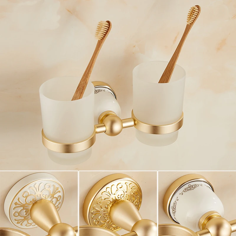 Настенный держатель для чашки краску в ванную комнату античный алюминиевый