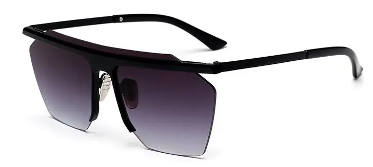 LKK one large rimless sunglasses hot sale women men silver mirror shades fashion brand sun glasses female UV400 | Аксессуары для