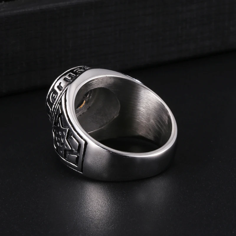 D & Z Винтажное кольцо со звездой Давида мужские ювелирные изделия на палец