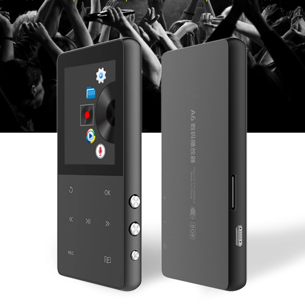Новый металлический 1 8 &quotэкран FLAC MP3 плеер ГБ портативный цифровой аудио