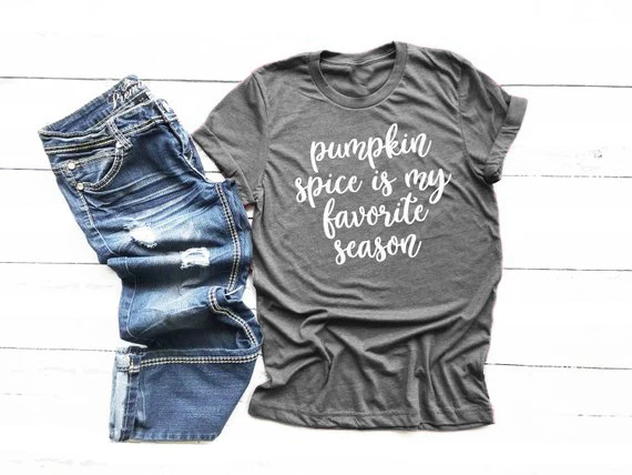 Повседневная футболка с принтом тыквы Спайс мой любимый сезон хлопковые Смешные