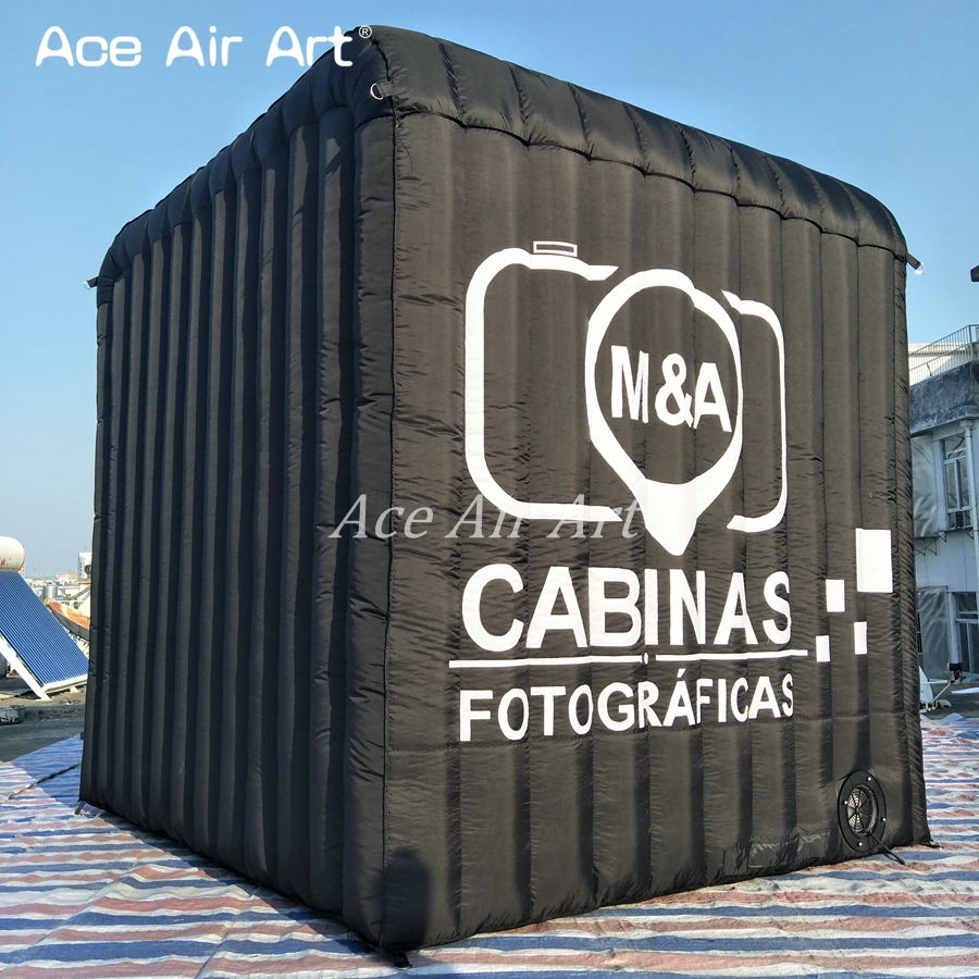 Чудесная наружная новая конструкция красивая надувная фотокабинка кабина с освещением и бесплатной росписью логотипа со скидкой