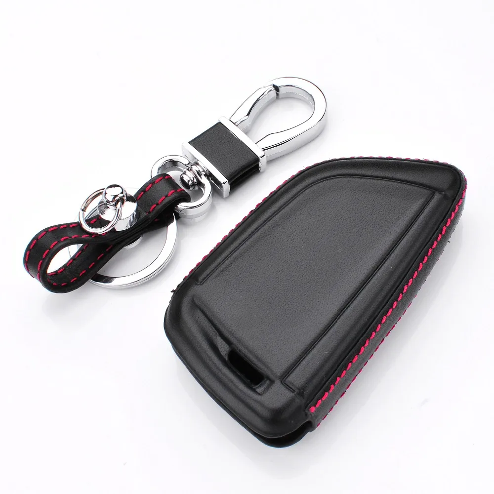 Автомобильный 4D Чехол держатель для ключей из натуральной кожи BMW X1 F48 X3 X4 X5 X6 730 750