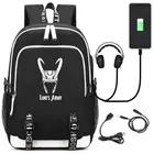 Рюкзак унисекс для ноутбука с USB-портом и принтом суперзлодей