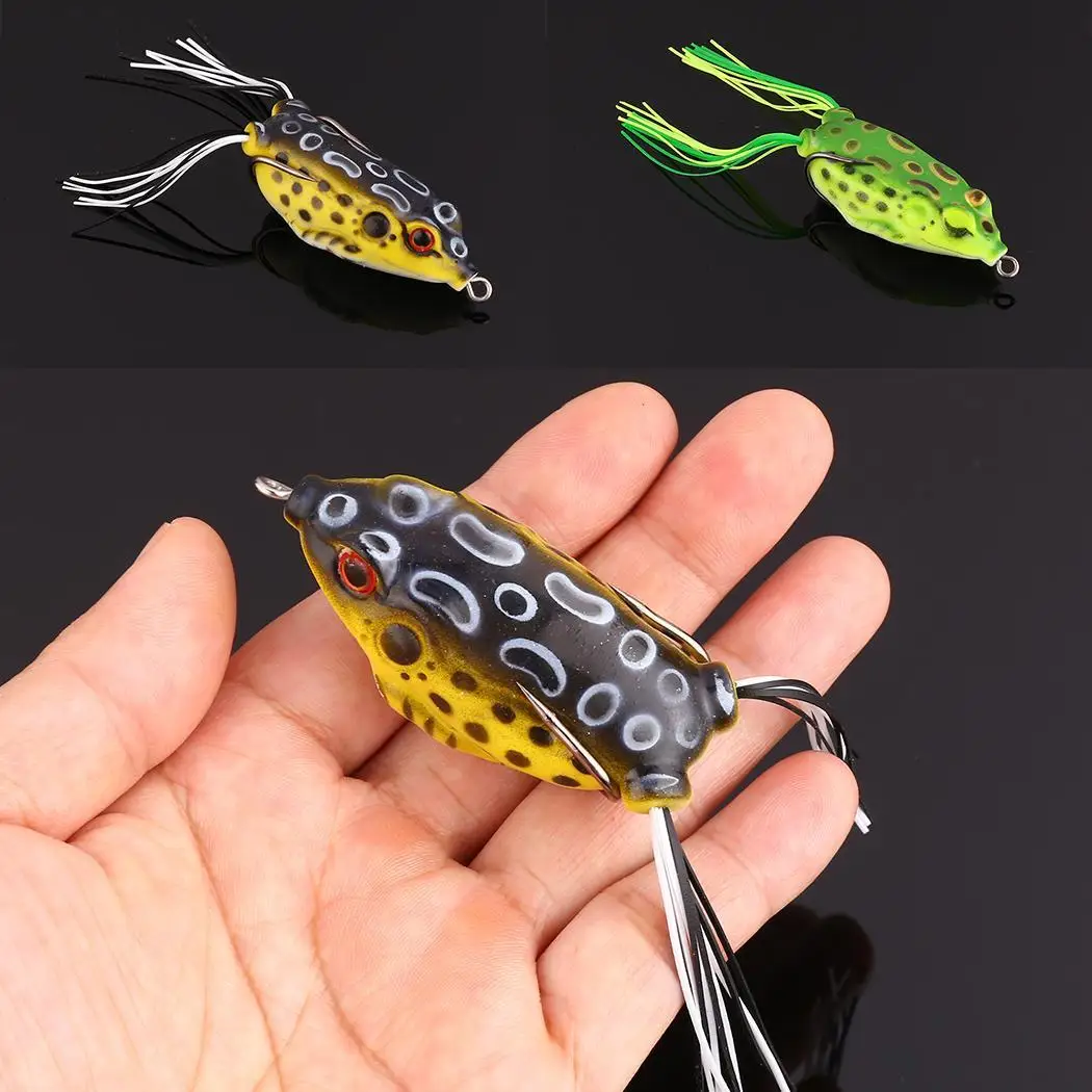 1 шт. мягкая трубчатая приманка японская пластиковая рыболовная Лягушка тройные
