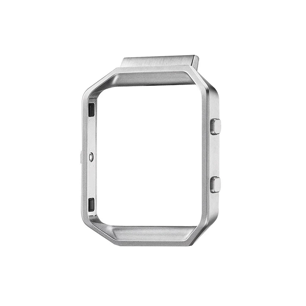Silver frame Bemorcabo для Fitbit Blaze Band, Мягкий силикон Конфета цвет спортивные часы ремешок с пряжкой для Fitbit Blaze большой размер - Цвет ремешка: Silver frame