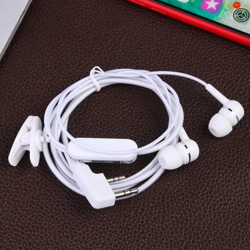 2-контактный двойной наушник с микрофоном PTT для BAOFENG KENWOOD радио Walkie Talkie UV5R Headset |