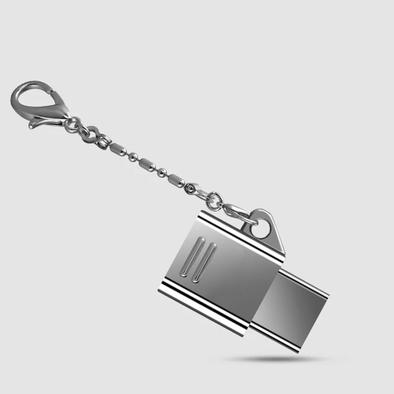 Адаптер Type C Micro USB в USB-C конвертер с брелком для Samsung HTC MacBook QJY99 | Мобильные телефоны