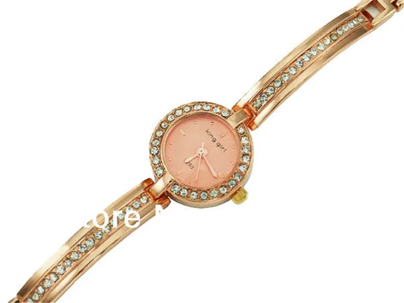 

Rose Gold Bracelet Bangle Rhinestone Crystal Wrist Watches Ladies Watch Original Quartz Women Fashion Wristwatch Dames Horloges