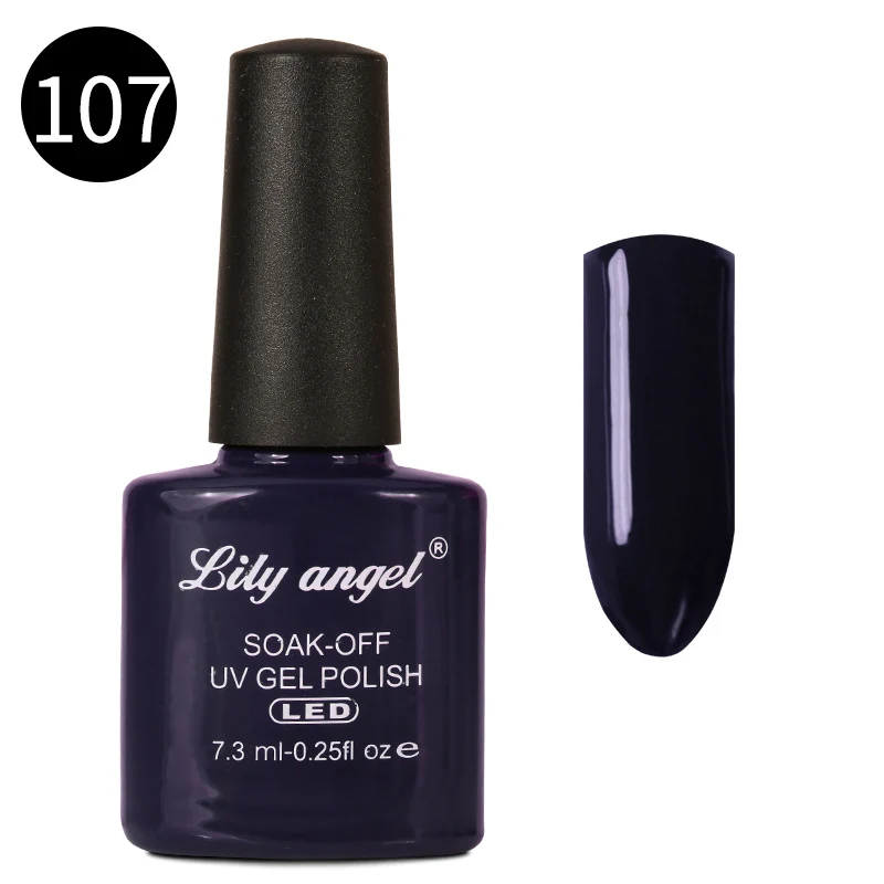 Lily angel новейший 7,3 мл Гель-лак для ногтей замачиваемый стемпинг ногтей Покрытие Художественный лак конфеты сладкий стиль 110 цветов - Цвет: 107