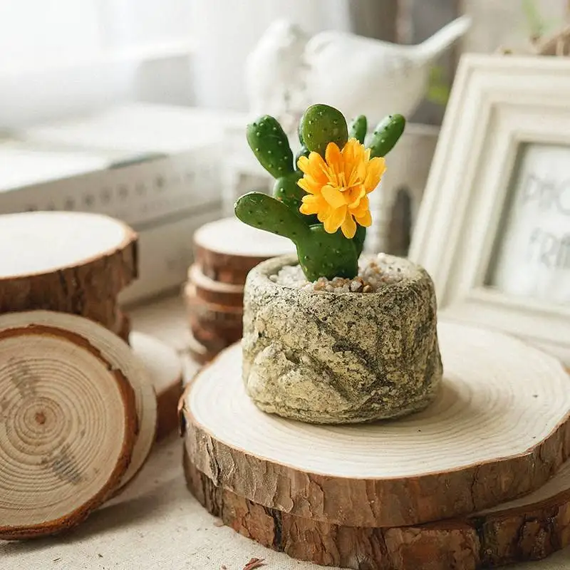 5 шт. необработанные деревянные Ломтики Diy ремесло украшения для дня рождения дети стол номер карты Свадебная вечеринка украшения Подарочные бирки