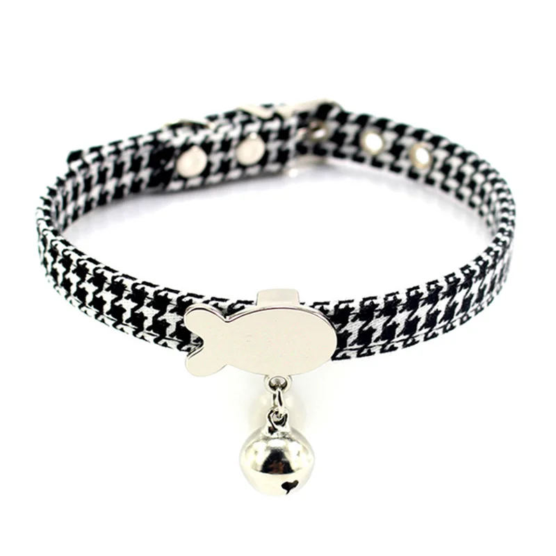 Personalized Dog Cat Collar Custom Engraving with Pet Name and Phone Number Adjustable Tough Nylon Fish Bone ID | Дом и сад